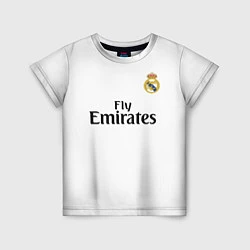 Футболка детская FC Real Madrid: Ramos Home 18-19, цвет: 3D-принт