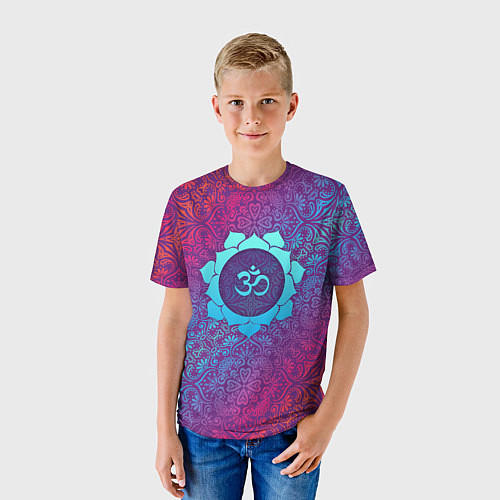 Детская футболка Роскошный Ом / 3D-принт – фото 3