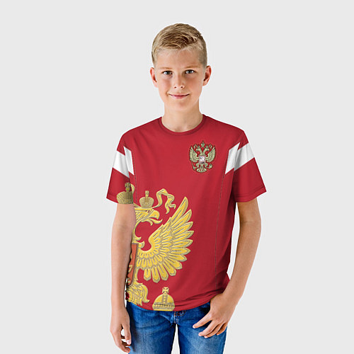 Детская футболка Сборная России: эксклюзив / 3D-принт – фото 3