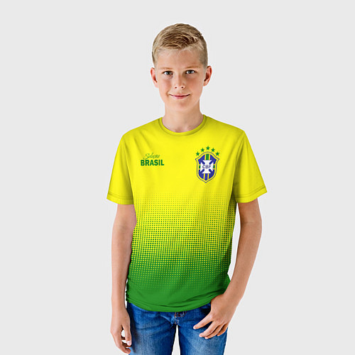 Детская футболка CBF Brasil / 3D-принт – фото 3