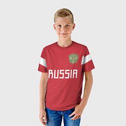 Футболка детская Сборная России 2018, цвет: 3D-принт — фото 2