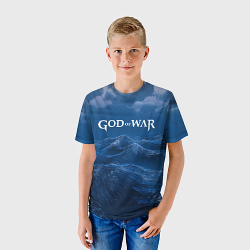 Детская футболка God of War: Rage of the waves / 3D-принт – фото 3