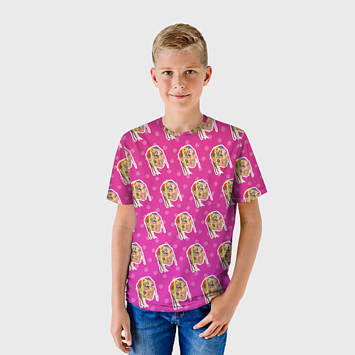 Детская футболка 6IX9INE Pattern / 3D-принт – фото 3