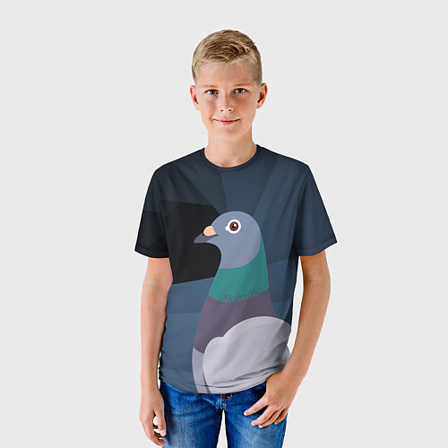 Детская футболка Голубь Наташа / 3D-принт – фото 3