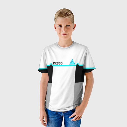 Детская футболка RK800 White: Become Human / 3D-принт – фото 3