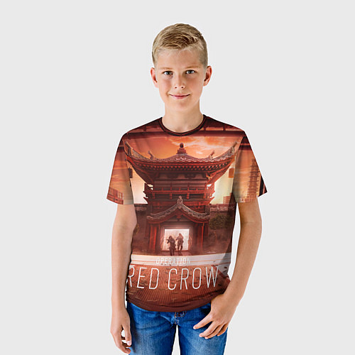 Детская футболка R6S: Red Crow / 3D-принт – фото 3