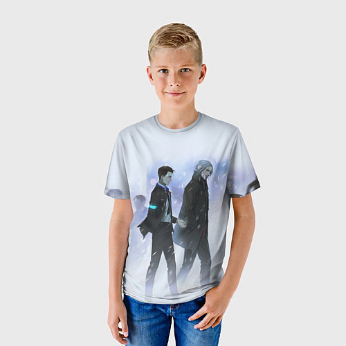 Детская футболка HANK & CONNOR / 3D-принт – фото 3