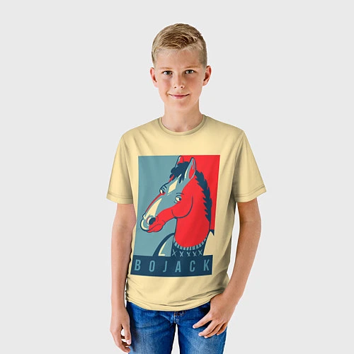 Детская футболка BoJack Obey / 3D-принт – фото 3