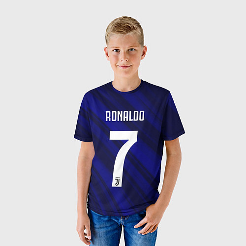 Детская футболка Ronaldo 7: Blue Sport / 3D-принт – фото 3