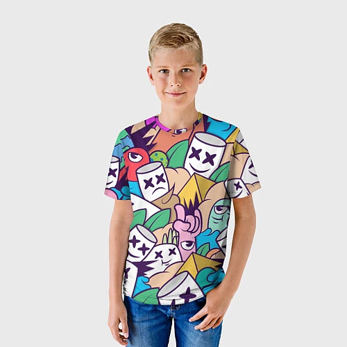 Детская футболка Marshmallow Colour / 3D-принт – фото 3