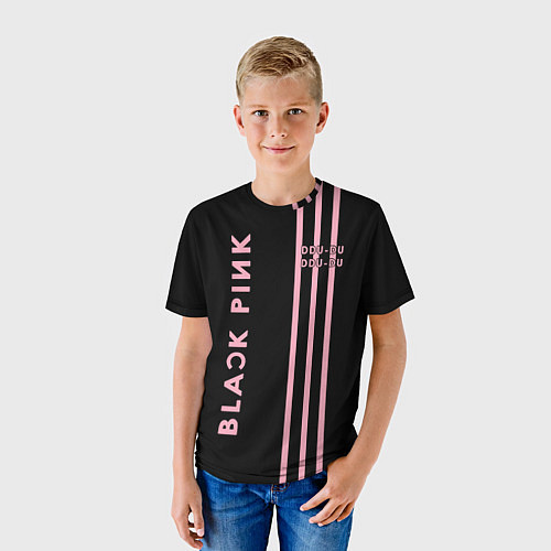 Детская футболка Black Pink / 3D-принт – фото 3