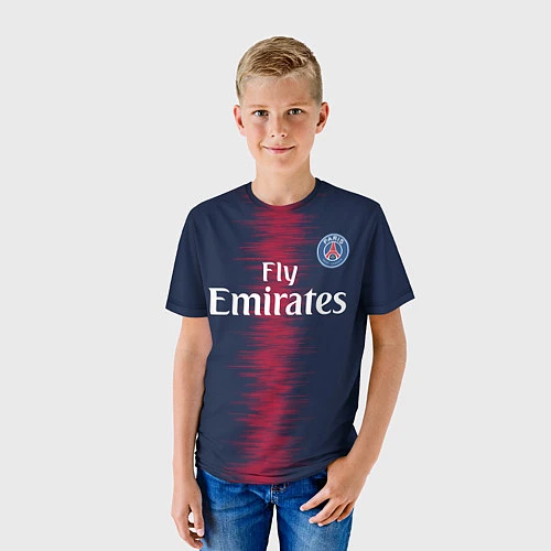 Детская футболка FC PSG Mbappe 18-19 / 3D-принт – фото 3