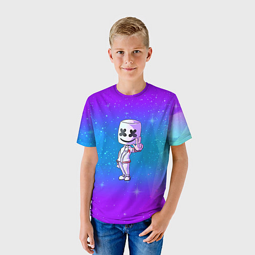 Детская футболка Marshmello: Spaceman / 3D-принт – фото 3