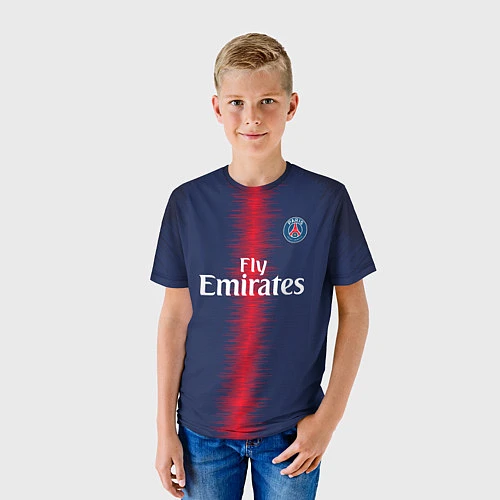 Детская футболка Mbappe home 18-19 / 3D-принт – фото 3