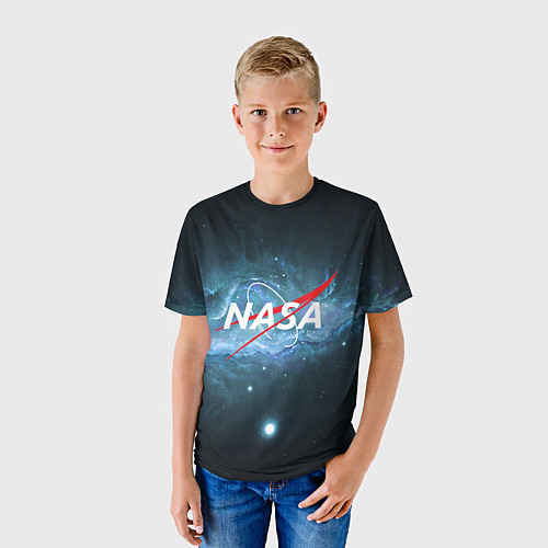 Детская футболка NASA: Space Light / 3D-принт – фото 3