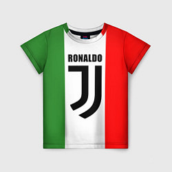 Футболка детская Ronaldo Juve Italy, цвет: 3D-принт
