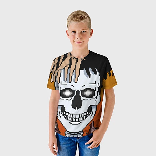 Детская футболка XXXtentacion Skull / 3D-принт – фото 3