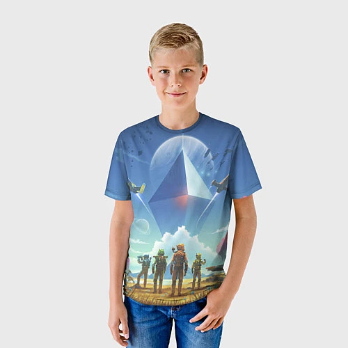 Детская футболка No Mans Sky / 3D-принт – фото 3