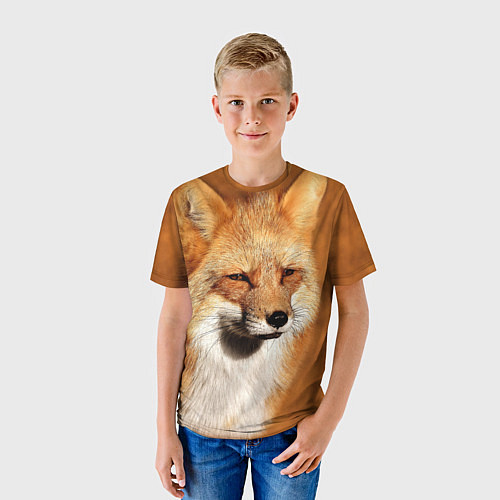 Детская футболка Хитрая лисичка / 3D-принт – фото 3