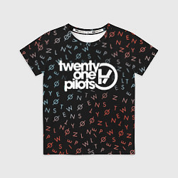 Футболка детская 21 Pilots: English Alphabet, цвет: 3D-принт