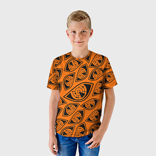 Детская футболка R6S: Orange Pulse Eyes / 3D-принт – фото 3