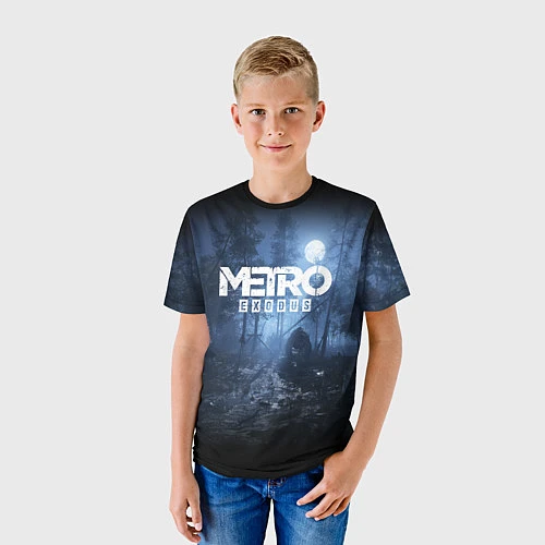 Детская футболка Metro Exodus: Dark Moon / 3D-принт – фото 3