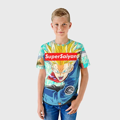 Детская футболка DBZ: Super Saiyan / 3D-принт – фото 3