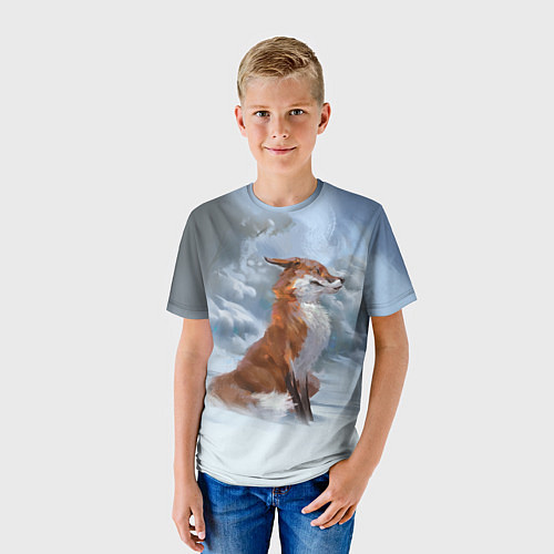 Детская футболка Гордый лис / 3D-принт – фото 3