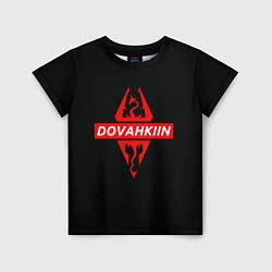 Футболка детская TES: Dovahkin, цвет: 3D-принт