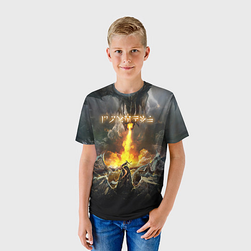 Детская футболка TES: Dragon Flame / 3D-принт – фото 3