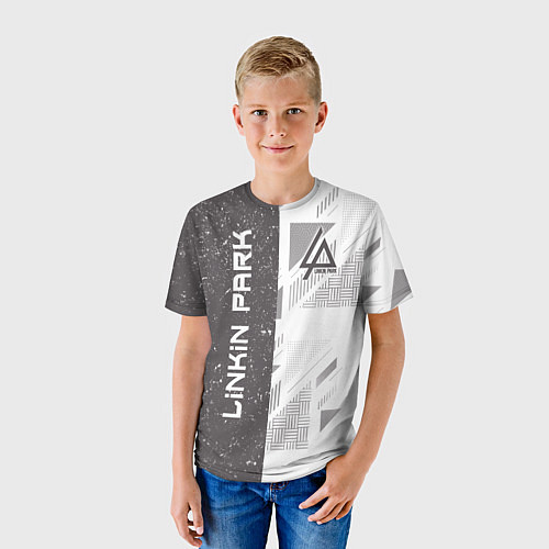 Детская футболка Linkin Park: Grey Form / 3D-принт – фото 3