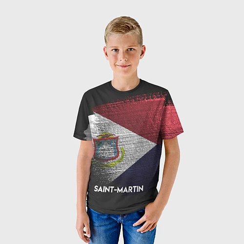 Детская футболка Saint Martin Style / 3D-принт – фото 3