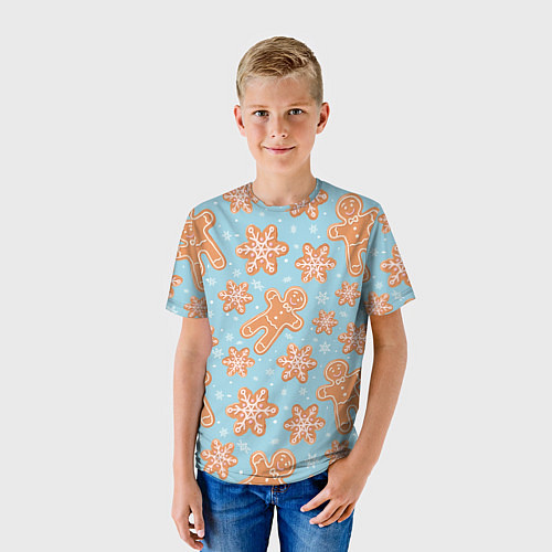 Детская футболка Xmas Cookies / 3D-принт – фото 3