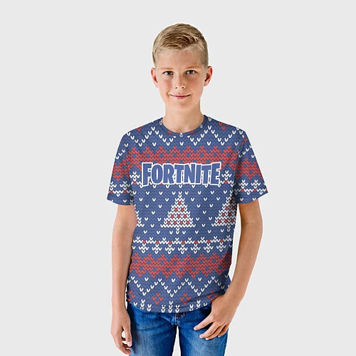 Детская футболка Fortnite: New Year / 3D-принт – фото 3