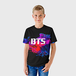 Футболка детская BTS: Colors Explode, цвет: 3D-принт — фото 2