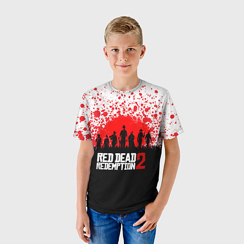 Детская футболка RDR 2: Red Blood / 3D-принт – фото 3