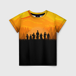 Футболка детская Red Dead Redemption: Orange Sun, цвет: 3D-принт