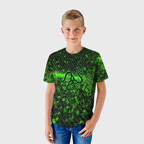 Детская футболка RAZER: Snake Style / 3D-принт – фото 3