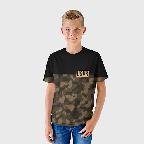 Детская футболка USYK Camo / 3D-принт – фото 3