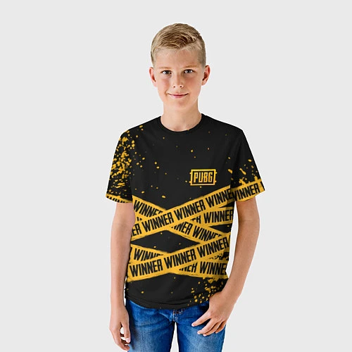 Детская футболка PUBG: Only Winner / 3D-принт – фото 3