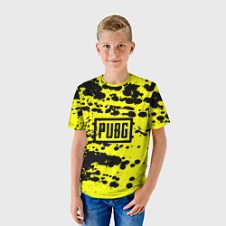 Футболка детская PUBG: Yellow Stained, цвет: 3D-принт — фото 2