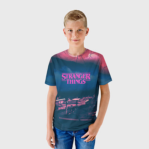 Детская футболка Stranger Things: Pink Heaven / 3D-принт – фото 3