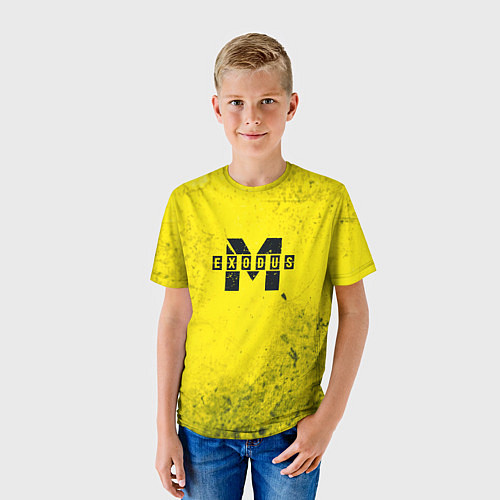 Детская футболка Metro Exodus: Yellow Grunge / 3D-принт – фото 3
