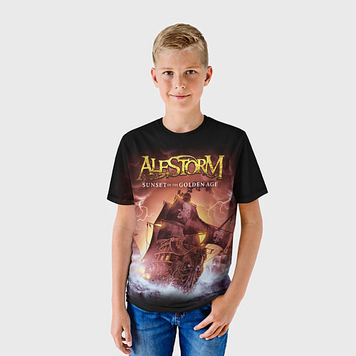 Детская футболка Alestorm: Golden Ship / 3D-принт – фото 3