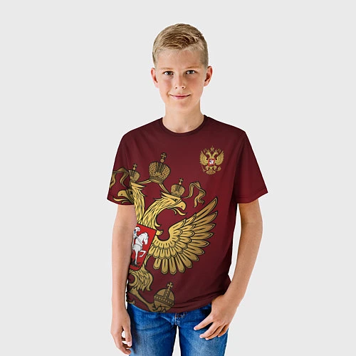 Детская футболка Россия: Щедрая душа / 3D-принт – фото 3