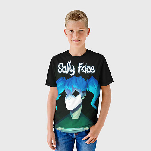 Детская футболка Sally Face: Light Silhouette / 3D-принт – фото 3