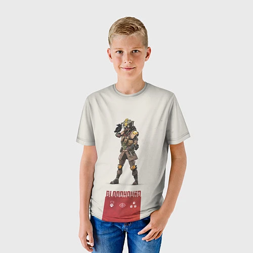 Детская футболка Apex Legends: Bloodhound / 3D-принт – фото 3