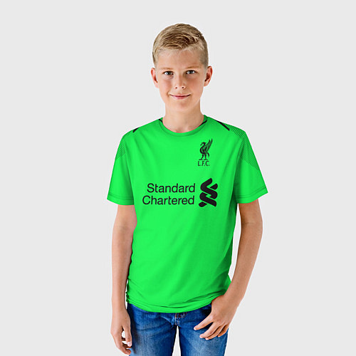 Детская футболка Liverpool: Alisson GK 18-19 / 3D-принт – фото 3
