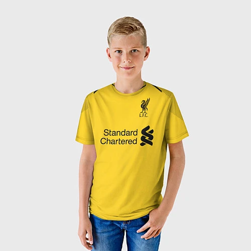 Детская футболка Liverpool: Alisson GK Home 18-19 / 3D-принт – фото 3