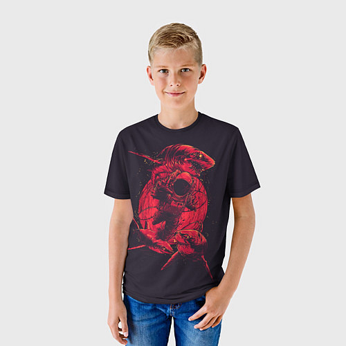 Детская футболка Dead Spaсe: Red Style / 3D-принт – фото 3